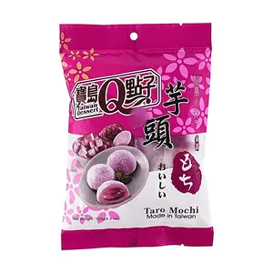 ROYAL FAMILY Taro Mochi Daifuku 120g - Soft & Chewy Taiwanese Taro Paste Filled Mochi Snacks