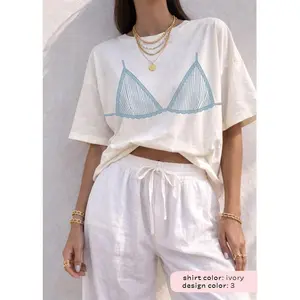 Coastal Bikini Graphic Tee Comfort Colors Beach Summer Top Coverup Vacation Outfit Women Last Toast on the Coast Seashells and Wedding Bells
