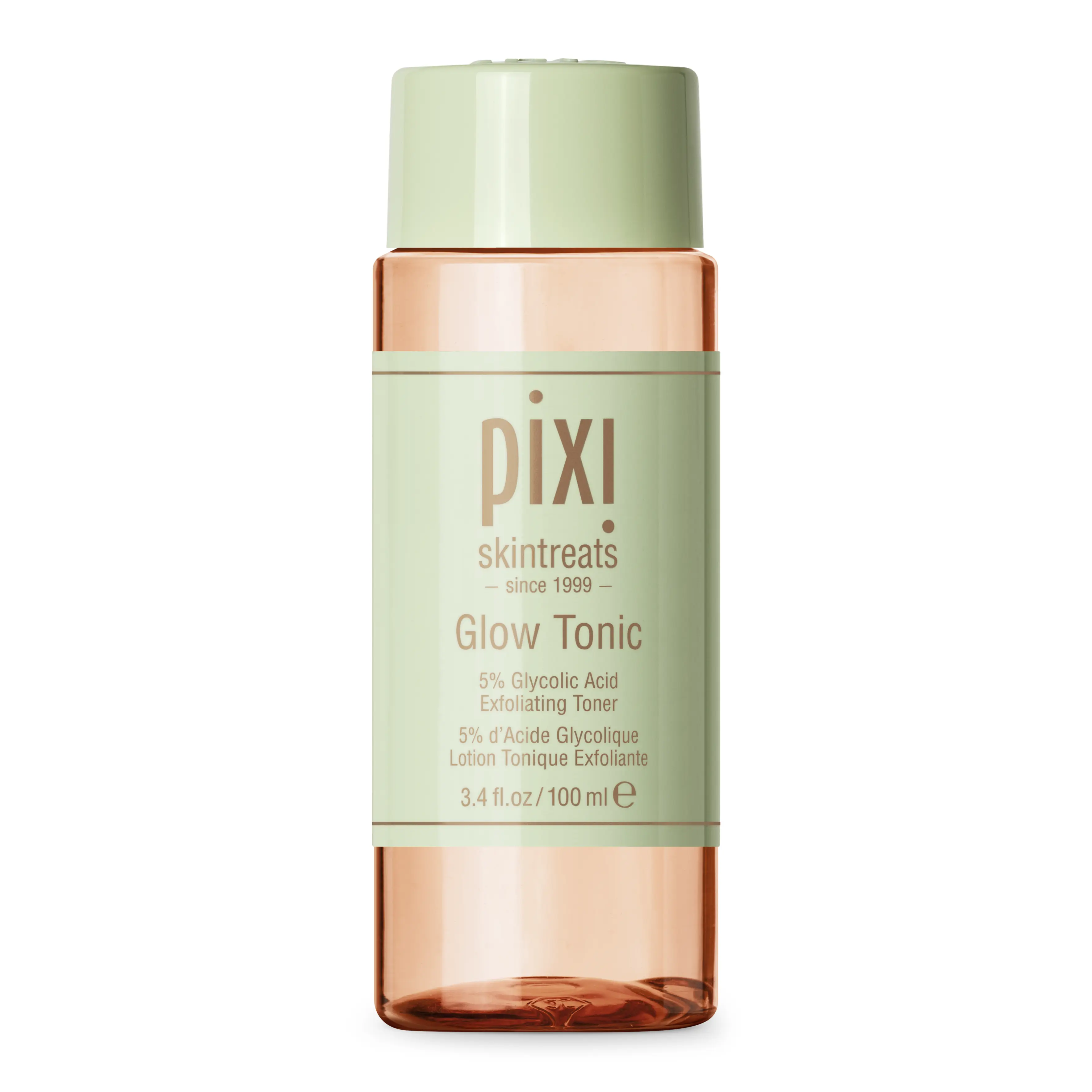 Pixi Glow Tonic 100ml - Exfoliating Toner with Aloe Vera, Glycolic Acid, Exfoliating Toning, Cleansing, Neck Care, Oil Control, Revitalizing Benefits