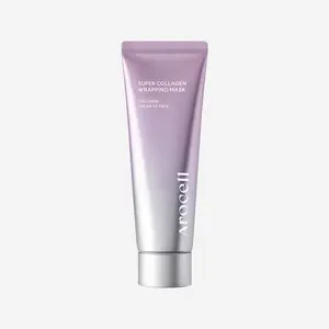 AROCELL Super Collagen Wrapping Facial Mask 80ml / 2.70 fl oz – Korean Peel Off Face Mask Pack with Collagen Film Care | Hydrating, Firming & Elasticity Boosting Exfoliating Skincare