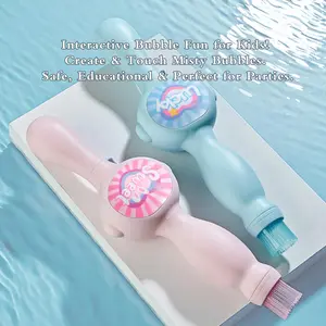 Fog Bubble Machine for Kids, Colorful Smoke Bubble Fog Machine, Halloween Elastic Bubble Fog Wand, Magic Interactive Fog Bubble Maker with Smoke, Halloween Party Favors Supplies Toys Birthday Gifts