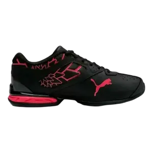 Puma Tazon 6 Graphic Sneaker in Black/Red | Women's