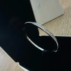 Silver Bangle with Elegant Sparkle for Everyday Wear and Formal Occasions