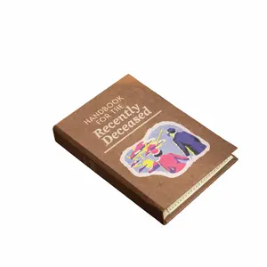 Recently Deceased Book Replica Wallet – Hardcover-Style Book Wallet for Light Carry, 4 Card Slots, Coin Pocket, Unique Gift for Book Lovers