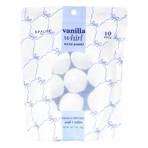 Vanilla Whirl Bath Bombs (Vanilla Infused) - 10 Pack