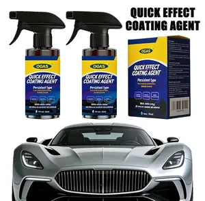 Advanced Car Quick-Acting Coating Agent Spray, Car Coating Spray Quick Effective Coating Spray Car Scratch Wax Polish Spray Waterless Wash, Oil Film Emulsion Glass Cleaner Extendable Heavy Duty Ice Scraper and Brush