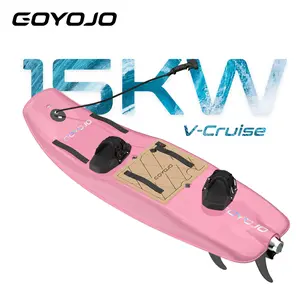 GOYOJO Pro Electric Surfboard Pink 15kW Motor 75Ah Battery 45km/h High Speed Jetboard for Casual & Competitive Surfing