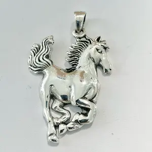 Sterling Silver 925 Horse Pendant Charm