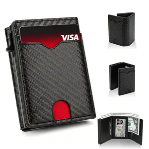Upgrade Wallet for Men with RFID Blocking,Bifold 6-9 Card Capacity Credit Card Holder with ID Window&Cash Slot for Men