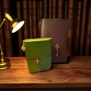 A5 Avo Green leather Journal