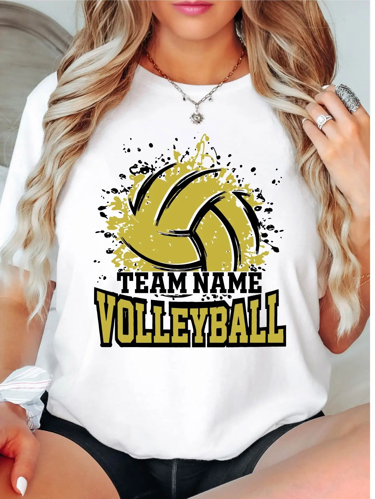Custom Volleyball Team T-Shirt, Your Team Name Volleyball Shirt, Volleyball Team Fan Tee, Volleyball Player Gift Tee, Matching Volleyball Team Shirt.