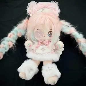 Original Lolita Puppy Nurse Suit For 20cm Doll Toy Pink Blue Clothes Costume Cosplay Kids Gift Cute XM