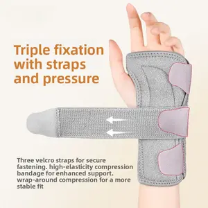 Dual aluminum plate wrist brace for joint pain and strain recovery, suitable for both men and women