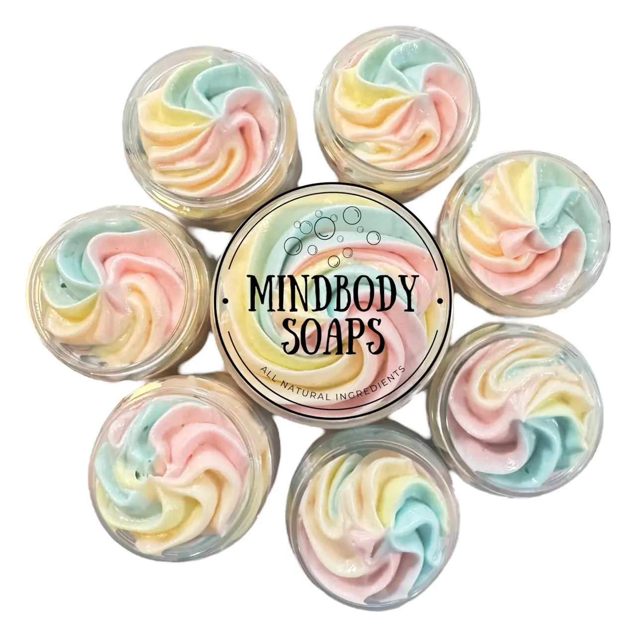 4oz Whipped soap with clean, skin-loving ingredients. Vegan, sulfa-free, cruelty-free. 3-in-1 Perfect as a body wash, shaving cream, and hand soap. Over 120+ Scent for every mood.