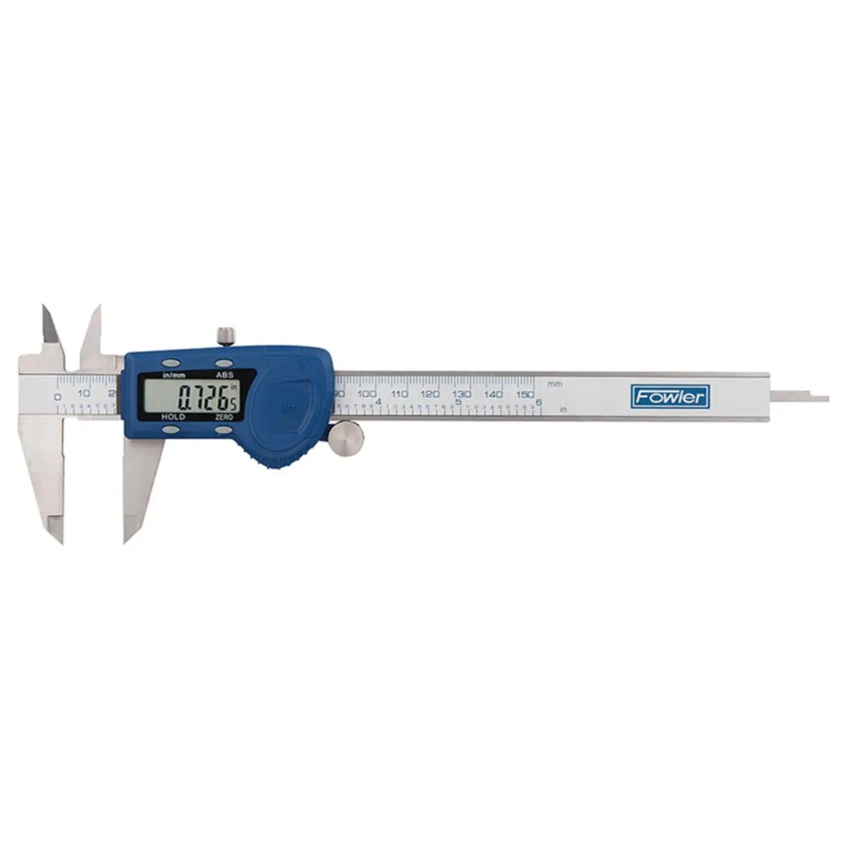 Fowler 8-in Xtra-Value Stainless Steel Electronic Caliper, Hardware Measuring Tool with Inches/mm Conversion