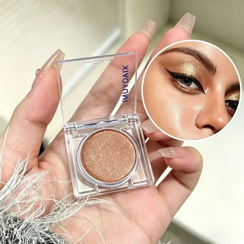 Single Color Sparkly Shimmery Metallic Eyeshadow Fine Blendable Glitter For Clear Diamond-like Makeup Silky Texture Easy to Blend For Under-eye And Inner Corner Highlight Radiant