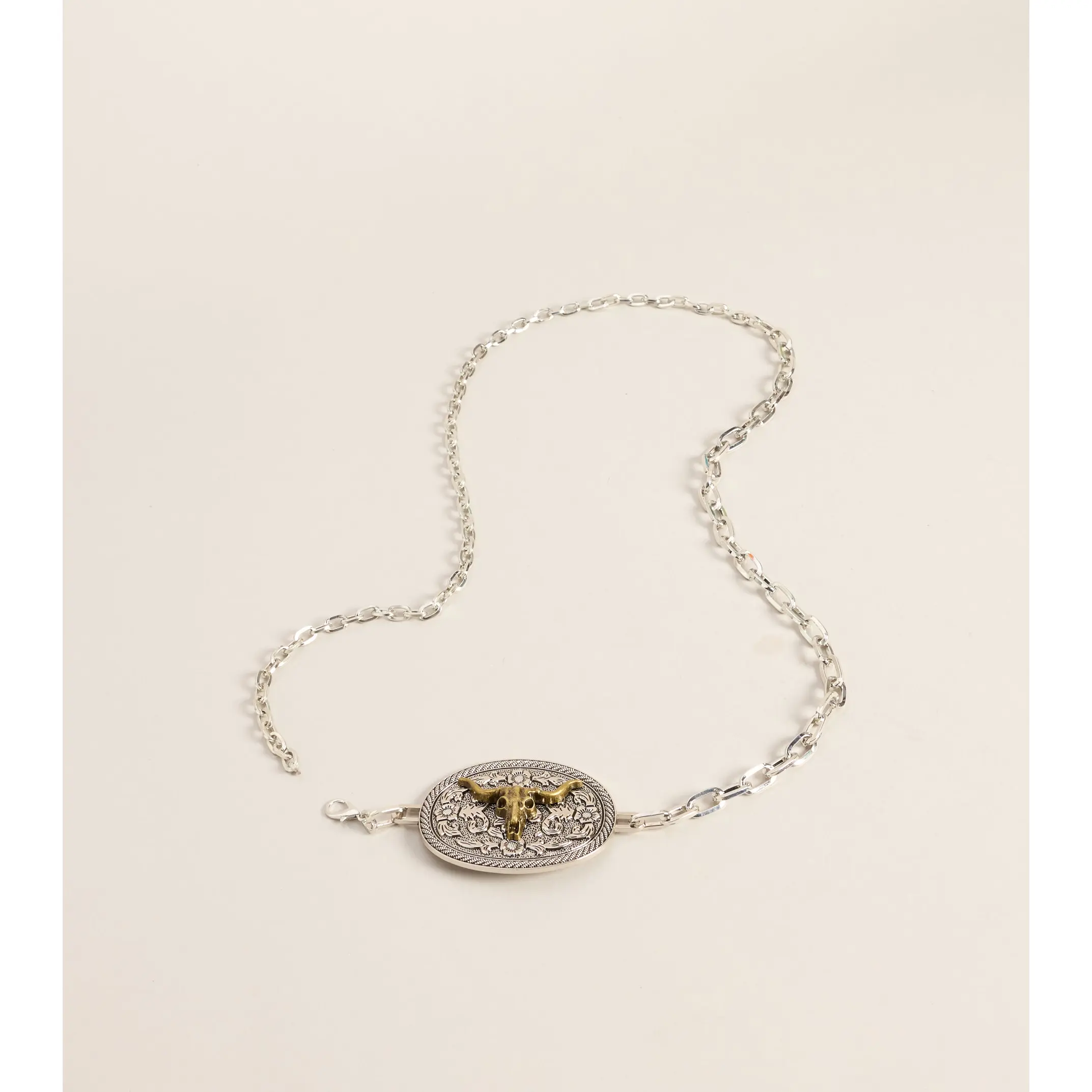 Wild West Longhorn Chain Belt