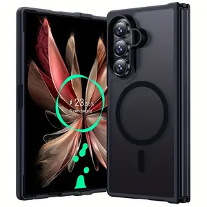 Featuring frosted and matte surfaces, providing a comfortable grip, preventing slipping, supporting wireless charging, Casing Cover for Samsung Galaxy Z Fold 7