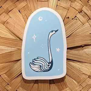 swan sticker swan sticker