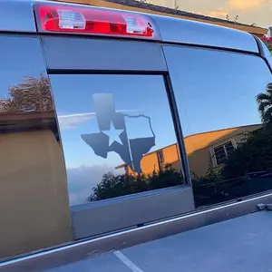 Rear Middle Window Texas Flag Decal Rear Middle Window Texas Flag Decal