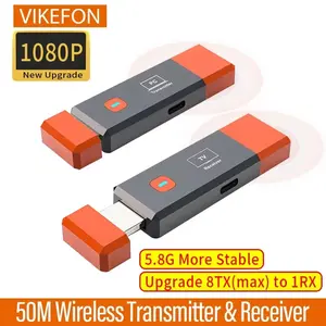 Wireless HDMI-Compatible Video Transmitter and Receiver Extender kit TV Stick Dongle Adapter For PC Camera Laptop To Monitor TV