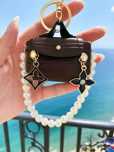 Mini Wallet Keychain Bag Charm, Bluetooth-compatible Earphone Case, Creative Keyring Pendant, High-End Gift for Women, Ideal for Friends Colleagues Mom