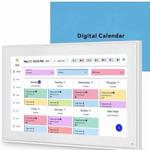 15-inch Smart Touchscreen Wall Planner Digital Calendar - Wall Mount Included, Interactive Chore Chart for Family Schedule Organization (2025 Compatible)