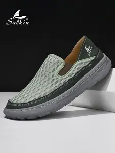 Salkin Men's Fashion Loafers, Breathable Mesh Casual Shoes, Comfortable and Stylish Footwear for Everyday Wear, Perfect for All Seasons