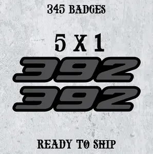 Custom Layered '392' Car Badges - Unique Multi-Dimensional Emblem - Personalized Auto Accessory - Distinctive Vehicle Decor