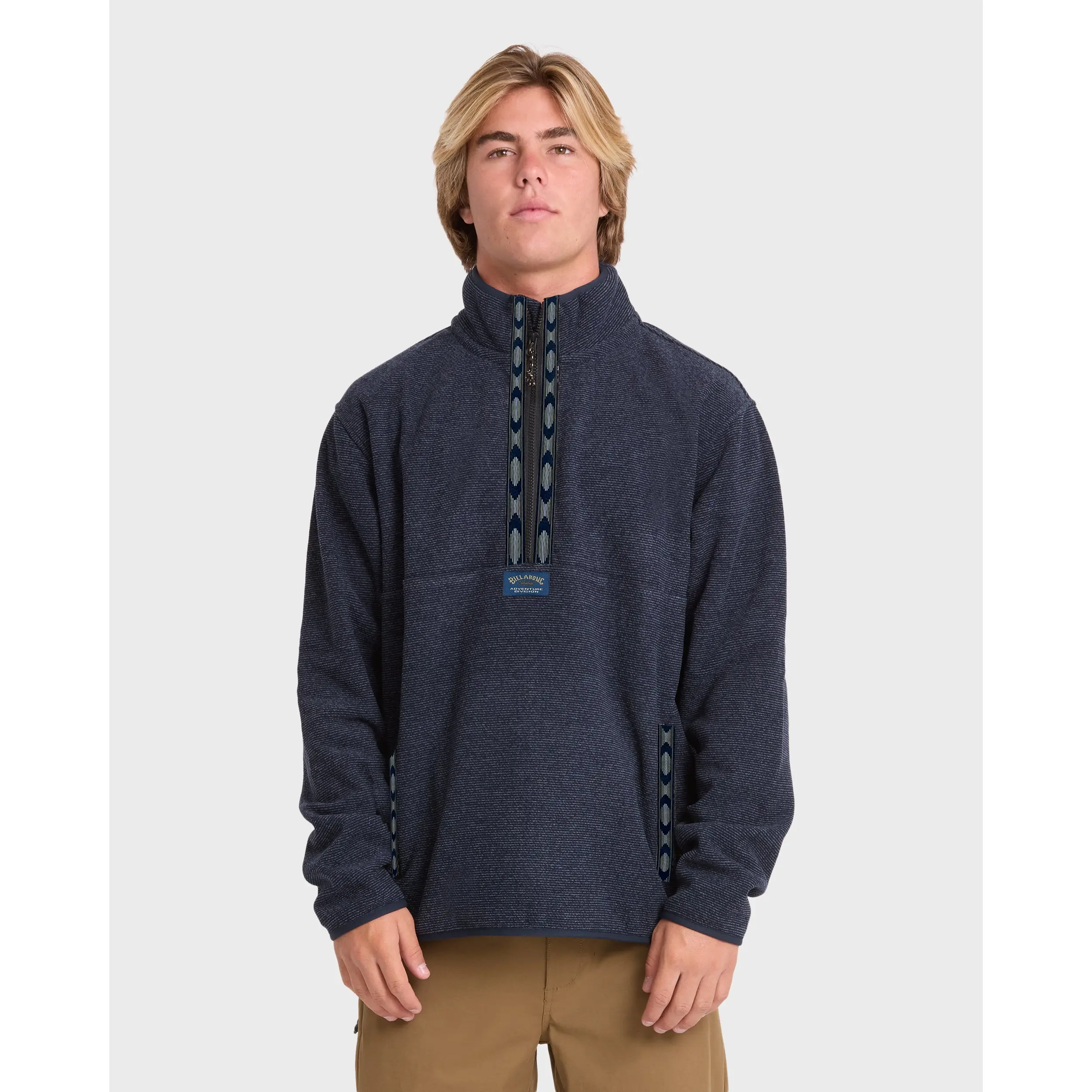 Frontier Mockneck Quarter-Zip Fleece - True Navy
