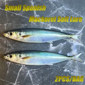2pcs 3D Printed Spanish Mackerel Soft Lures - Perfect for Tuna Fishing Topwater Lure Tackle Supplies