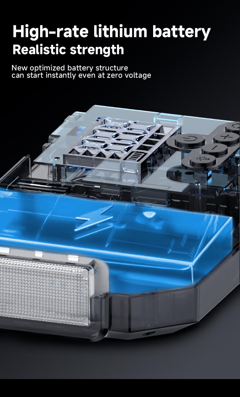 12V Portable Car Jump Starter 2000A Peak Emergency Battery Booster, Multifunction Power Bank with LED Light & Safe Protection, Universal Vehicle Jump Box for Roadside Assistance, Outdoor Camping and Daily Emergencies