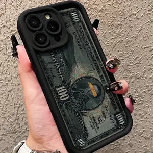 Gaozhu Black Banknote Pattern TPU Anti-Fall Protective Case for Apple Mobile Phones Suitable for iPhone6/7/8/X/Xs/XR/XS max/11/12/13/14/15Pro max