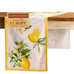Maison d' Hermine Table Runner 100% Cotton Table Runners Decorative for Home Kitchen Dining Party Easter Decorations