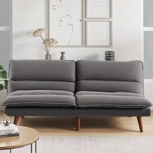 70'' Corduroy Convertible Futon Sofa Bed