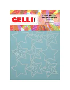 5" x 7" Holiday Stars Stencil – Designed by Giovanna Zara