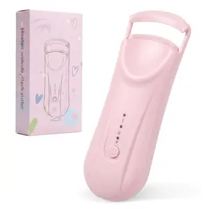 Memorial Day Premium Heated Eyelash Curler | Rechargeable 3D Curved Lash Sculpting Tool for Long‑Lasting Natural Curl Daily Salon