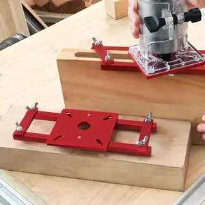 2 in 1 Invisible Fastener Slotting Bracket, Self-Centering Slotting Guide, Easy Installation for Wooden Cabinets & Furniture, Heavy Duty, Adjustable Bracket