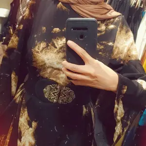 Women's Tie Side Zipper Back Dress, Elegant Long Sleeve Belted Abaya Dress for Daily Wear, Ladies Islamic Clothing for All Seasons