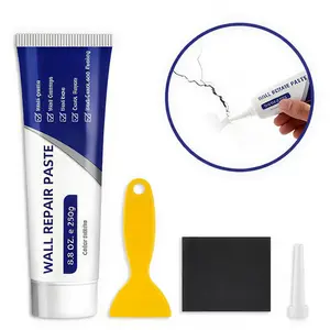 Home Drywall Patch Repair Kit - 250g Quick-Drying Wall Mending Agent, Heavy-Duty Concrete Sealant, Waterproof Adhesive Caulk, Self-Adhesive Paste for Home Improvement Building Supplies