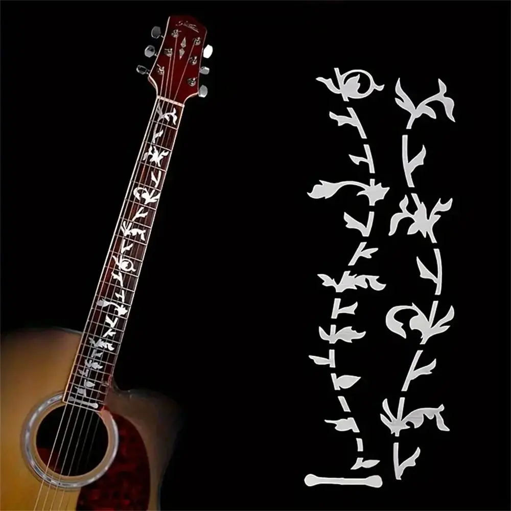 Guitar Fingerboard Sticker, 1 Count Electric Guitar Panel Maps, Bass Learning Guitar Labels, Tree Of Life Guitar Carved Fingerboard Sticker, Guitar Stickers