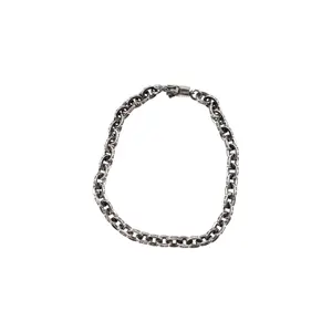 Paper Chain Bracelet "7 inches - Silver" CHRM0216