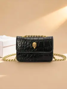 Women's Mini Fashion Crossbody Bag, Casual Plain Design Shoulder Bag, Versatile Daily Use Accessory for Women & Girls, Fashionable Chain Strap