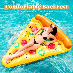 Giant Inflatable Pizza Slice Pool Float, Fun Pool Floaties, Swim Party Toy, Summer Pool Raft (1 Pack), Extra Large with Cup Holders TikTokShopSummerTurnup