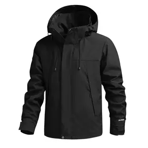 Outdoor Sports Jacket for Men and Women Spring and Autumn Windproof Waterproof with Zipper for Outdoor Leisure