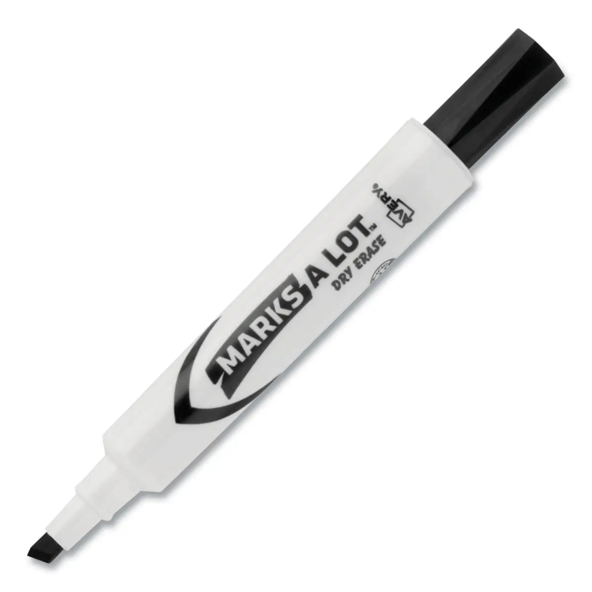 Avery Marks A Lot Value Pack Broad Dry Erase Markers & Highlighters, Black, Durable Chisel Tip Marks, Erase Easily, Cap Can Be Left Off for 24 Hours, Cleanly Wipes, Pack of 200