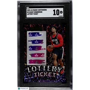 Scoot Henderson SGC 2023 24 Panini Contenders Rookie #3 Lottery Ticket 10