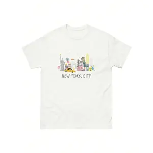 Funny T Shirts New York City Shirt New York Lovers Shirt Cotton Round Neck Short Sleeves Super Soft Stylish Versatile Wear for All Seasons