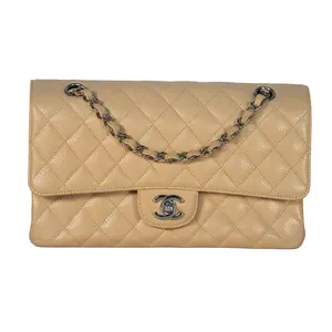 Pre-owned CHANEL Caviar Crossbody Bags Classic Double Flap Medium