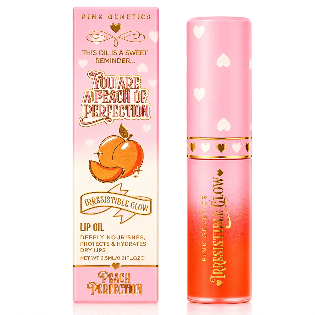 Peach Pefection Gloss Lipgloss Lipstick Makeup Glossy Lip Care Lip Oil Scent Cosmetic Hydrate Moisturizing Moisture Hydrating Moisturize